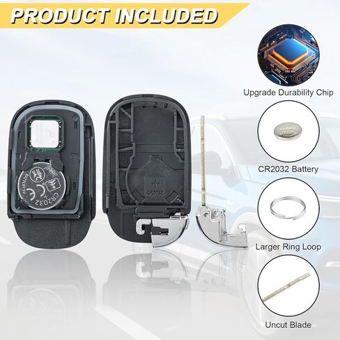 Vurkcy Key Fob Replacement for 2023-2025 Honda CR-V Pilot HRV Car Keyless Entry Remote Control, KR5TP-4 KR5TP4, 5 Buttons in Kuwait