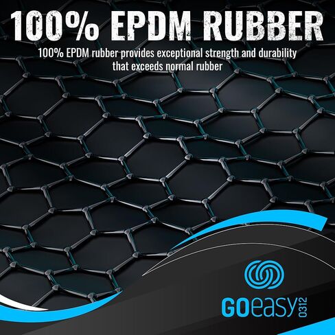 GOEASY0312 Rubber Bungee Cords with Hooks Heavy Duty 15" - for Outdoor Extreme Weather, Over 180 LBS Load & Max Stretch 1.8X, 100% EPDM Bungee Straps, 10 Pack for Cargo, Tarps, Trucks in Saudi Arabia