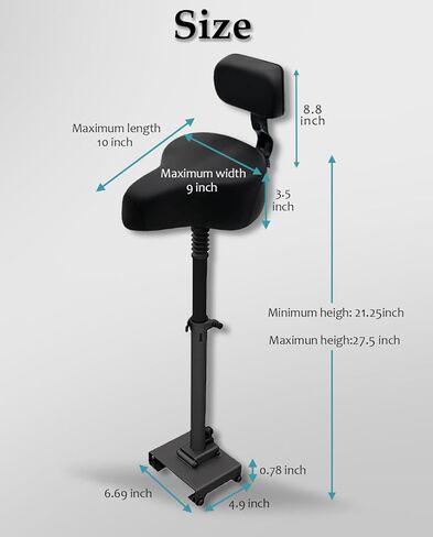 Electric Scooter Seat Compatible with Ninebot Max G30P/G30LP Electric KickScooter, Oversized Saddle with Backrest, Comfortable Wide Seat Cushion in Saudi Arabia