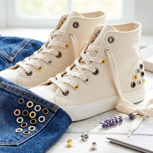 2mm Mini Metal Eyelets Grommet Kit with 3PCS Install Tools, for Leather Clothes Bags Shoes DIY Crafts in Saudi Arabia