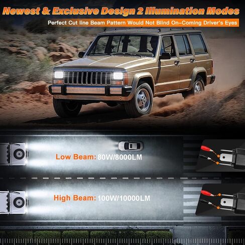 5x7 H6054 In LED Headlights DOT Approved Hi/Lo Sealed Beam 7x6 Rectangular Headlamp for Je ep Truck Off-road Van Pickup with Isuzu Ford Chevy GMC with H6545 H6052 H5054 6053 Socket Headlight in Kuwait