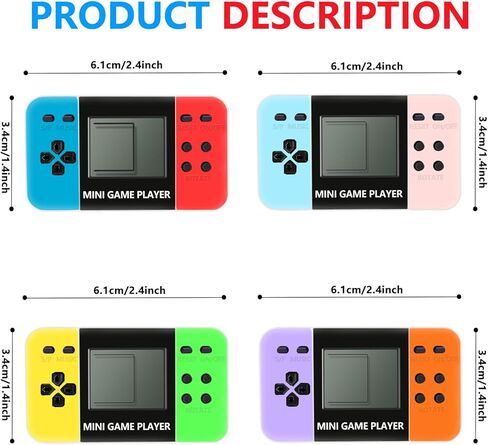 DOEA 20 Pack Video Game Keychain Party Favors,Arcade Video Game Keychain,Classroom Prizes, Carnival Prizes,Treasure Box Toys Goodies Bags Stuffer in Saudi Arabia