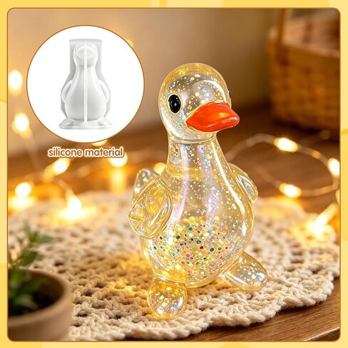 3D Duck Silicone Mold for Resin, Cute Animal Epoxy Casting Molds with Easy Release, DIY Craft Stress Relief Toy, Soap Candle Making & Home Decor Crafts in Kuwait