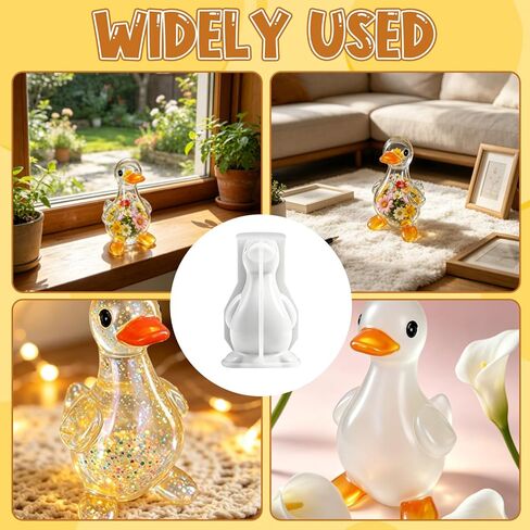 3D Duck Silicone Mold for Resin, Cute Animal Epoxy Casting Molds with Easy Release, DIY Craft Stress Relief Toy, Soap Candle Making & Home Decor Crafts in Kuwait