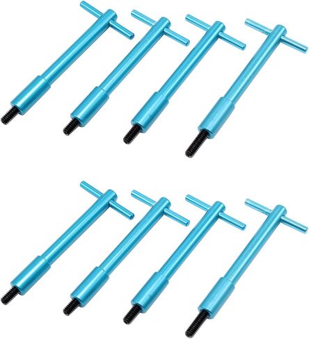 8 قطعة/المجموعة غطاء الصمام الأزرق T-Bar Kit 1/4 "-20 T-Bar الجناح براغي الجوز متوافق مع تشيفي SBC بي بي سي V8 فورد دودج in Kuwait