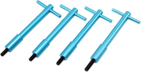 8 قطعة/المجموعة غطاء الصمام الأزرق T-Bar Kit 1/4 "-20 T-Bar الجناح براغي الجوز متوافق مع تشيفي SBC بي بي سي V8 فورد دودج in Kuwait