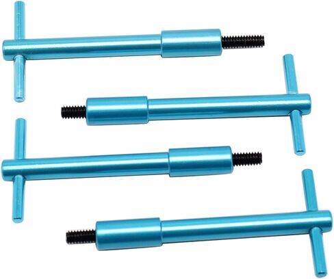 8 قطعة/المجموعة غطاء الصمام الأزرق T-Bar Kit 1/4 "-20 T-Bar الجناح براغي الجوز متوافق مع تشيفي SBC بي بي سي V8 فورد دودج in Kuwait