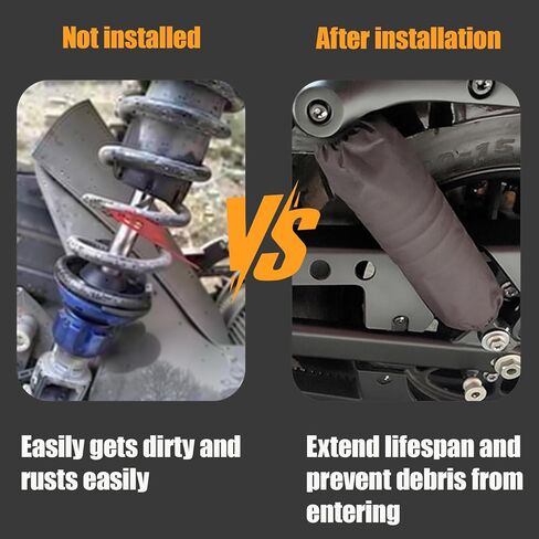 2 Pcs Universal 270mm Rear Shock Absorber Protection Cover,ATV Shock Covers Suspension Protector,Absorber Protection Shield,Snowmobile Accessories for All Dirt Pit Bike Motorcycle ATV Quad Scooter in Kuwait