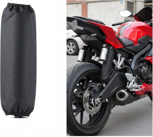 2 Pcs Universal 270mm Rear Shock Absorber Protection Cover,ATV Shock Covers Suspension Protector,Absorber Protection Shield,Snowmobile Accessories for All Dirt Pit Bike Motorcycle ATV Quad Scooter in Kuwait