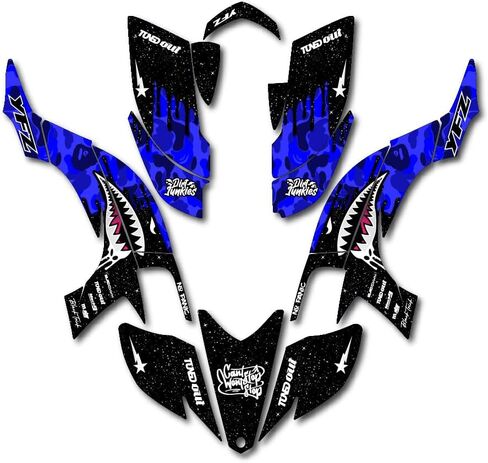 Blue Savage Racing Graphics kit Fits Yamaha 03-08 YFZ450 YFZ 450 Quad Decal ATV Kit in Kuwait