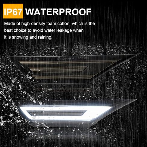 LED Side Marker Lights Replacement for 2016-2021 Civic (10th Gen) Coupe/Hatchback/Sedan, 2PCS Front Side Position Fender Driving Lamp, Smoked Lens in Kuwait