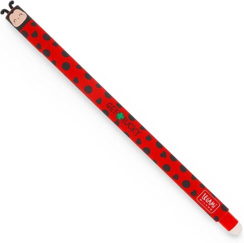 LEGAMI - Set of 15 Erasable Gel Pens with Thermosensitive Erase Ink, Range of ink colours & barrel designs, 0.7mm Tip, Animal Designs, Ladybug, Monster, Tiger, and Farmyard in Kuwait