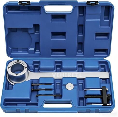 Crankshaft Pulley Removal Installation Tool Kit Crankshaft Damper Remover Puller Tool Set Compatible with Jaguar Land Rover 3.2 3.5 4.0 4.4 V9 Petrol Engine Replace 303-191 303-558 303-893 in Saudi Arabia
