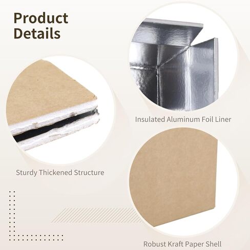 10 PCS Insulated Shipping Boxes, 8.7 x 4.7 x 5.7 in Heavy-Duty Foam Cooler with Aluminum Foil Lining, Foldable for Easy Storage, Great for Transporting Fresh Food, Seafood, Flowers in Saudi Arabia