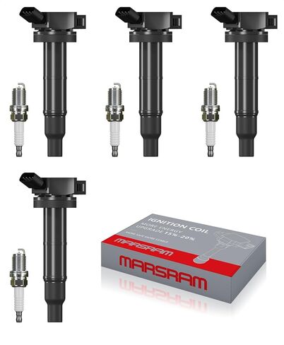 Marsram Ignition Coil Pack UF549 and Spark Plug 9029 Fits for 2007-2013 Nissan Altima Versa Sentra Rogue Cub NV200, 2014-2017 Infiniti QX60 M56 Q70 FX50, 2.5L 1.8L 1.6L 2.0L 5.0L 5.6L L4, Set Of 4 in Saudi Arabia