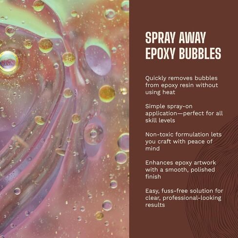 W2A Bubble Buster 2-Pack – Resin Bubble Remover Spray for Epoxy Resin Art, Casting, and Jewelry Molds – Non-Toxic, Easy Spray Debubbler – 8 Ounce Bottle in Saudi Arabia