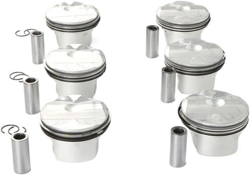 6pcs Piston Rings Set Compatible With E60 E90 E92 323i 525i N52B25 2.5 Φ82mm CR 11:1 in Saudi Arabia