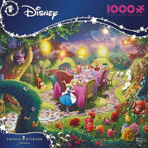 Ceaco - Thomas Kinkade - Alice in Wonderland - Mad Hatter Tea Party - 1000 Piece Jigsaw Puzzle - Challenging and Colorful Puzzles for Adults in Saudi Arabia