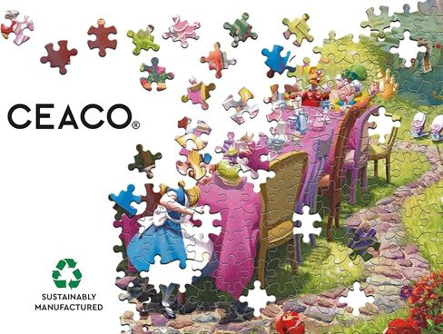 Ceaco - Thomas Kinkade - Alice in Wonderland - Mad Hatter Tea Party - 1000 Piece Jigsaw Puzzle - Challenging and Colorful Puzzles for Adults in Saudi Arabia