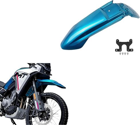 High Mount Front Fender for CFMOTO 450MT 2024-2026, ABS Motorcycle Front Mudguard for Off-Road Adventure, Direct Bolt-On Front Splash Guard (Gray) in Saudi Arabia