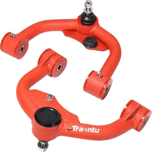 2-4 Inch Upper Control Arms for 2004-2020 F150, Suspension Kits Tubular Arms Alignment Lift 2 to 4" for F150, Replacement Factory/Stock Suspension Arms, Upgrade Aluminium Cap - Wrinkle Red in Saudi Arabia