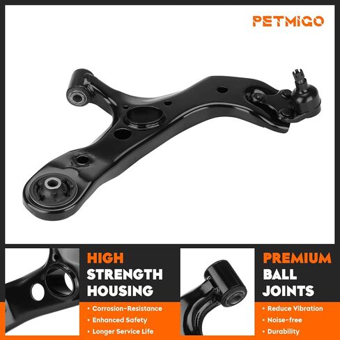 Front Lower Control Arms w/Ball Joints Replacement Suspension Kit for Toyota Rav4 2006-2018, for Lexus Nx200T 2015-2017, Nx300H 2015-2019 with Outer Tie Rod Ends K620586 K620587 (4PCS) in Kuwait