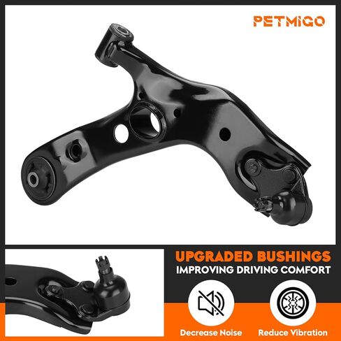Front Lower Control Arms w/Ball Joints Replacement Suspension Kit for Toyota Rav4 2006-2018, for Lexus Nx200T 2015-2017, Nx300H 2015-2019 with Outer Tie Rod Ends K620586 K620587 (4PCS) in Kuwait