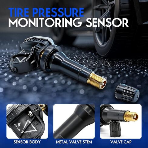 Tire Pressure Monitoring System Sensor Compatible with Cadillac XT4 2019 2020 2021,TPMS Sensor Replace for 13598773 13516165 13522631 13540603 13589601 20154 22853740 29015 433Mhz 4 Pcs in Saudi Arabia