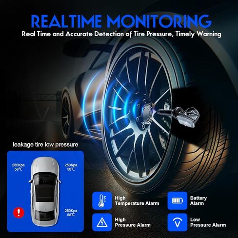 Tire Pressure Monitoring System Sensor Compatible with Cadillac XT4 2019 2020 2021,TPMS Sensor Replace for 13598773 13516165 13522631 13540603 13589601 20154 22853740 29015 433Mhz 4 Pcs in Saudi Arabia