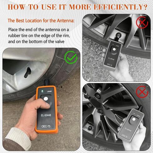 أداة إعادة تعلم TPMS، أداة برمجة TPMS، مستشعر نظام مراقبة ضغط الإطارات التلقائي 12 فولت، مستشعر مراقبة ضغط الإطارات EL-50448، أداة تنشيط إعادة تعيين TPMS لمعظم المركبات المتسلسلة in Kuwait