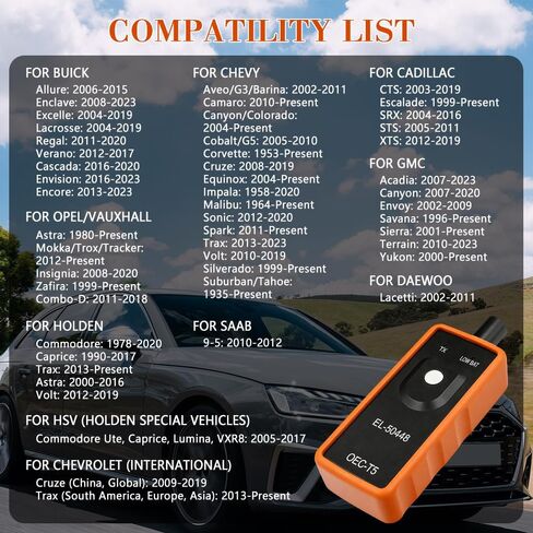 أداة إعادة تعلم TPMS، أداة برمجة TPMS، مستشعر نظام مراقبة ضغط الإطارات التلقائي 12 فولت، مستشعر مراقبة ضغط الإطارات EL-50448، أداة تنشيط إعادة تعيين TPMS لمعظم المركبات المتسلسلة in Kuwait
