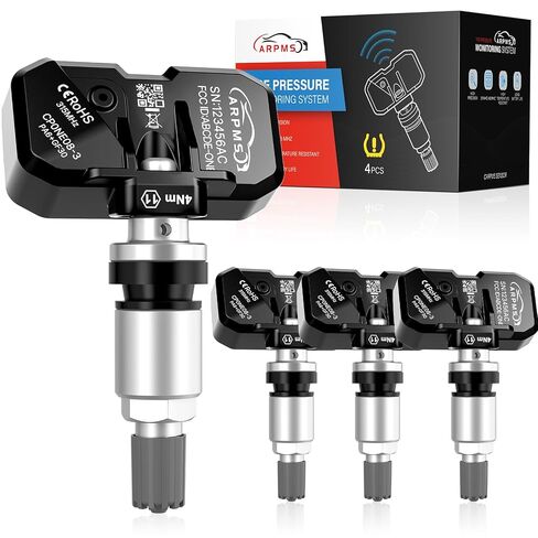 TPMS Sensor, 315 Mhz 4-Pack Tire Pressure Monitoring Sensor Compatible for Toyota Lexus Subaru Replace# 4260702050，4260748010，4260753020，4260706030，4260712010 (Silver, 4 PCS) in Saudi Arabia
