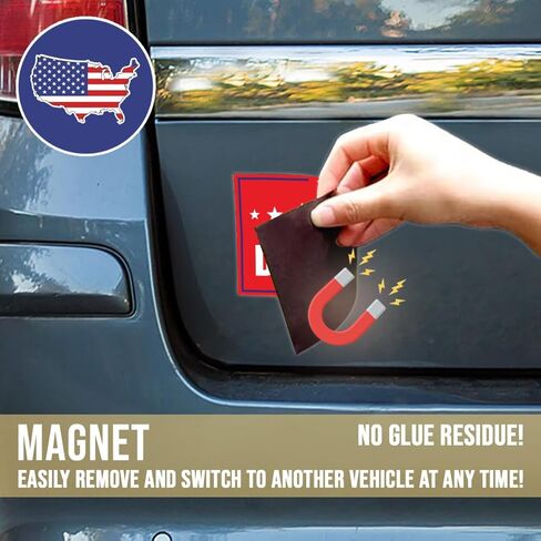 Magnet Sticker No Deportation Magnetic Anti Funny Leftist Feminist Social Justice Human Rights Red Magnet for Bumper, Refrigerator, Cruise Door, Car, Truck 7.5x3.75in in Kuwait