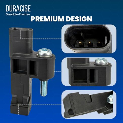 DURACISE Crankshaft Position Sensor Compatible with 2007-2016 MINI Cooper, 2011-2017 Cooper Countryman, 2013-2016 Cooper Paceman & 2012-2015 BMW 118i, 2016 120i, 2012 125i, Replace #13627561753, PC796 in Saudi Arabia