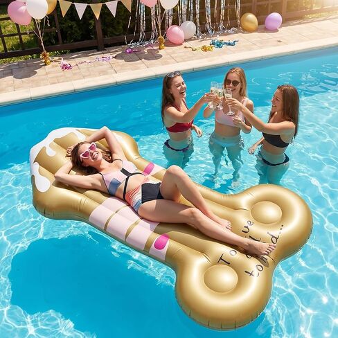 Float Joy Bachelorette Pool Floats for Adults Bachelorette Party Favors Decorations Naughty Funny Bride Pool Floats Inflatable for Engagement Wedding Bachelorette Gifts for Bride in Saudi Arabia
