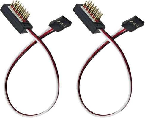 2Park RC JR Style Servo Splitter 1 Male to 2 3 4 5 6 7 8 Female 3 Pin Harness Leads Y Splitter Cable Lead Wire for RC Cars Airplane Drone Receiver Servo ESC Servo Fan Extender Wire (1 To 5) in Kuwait