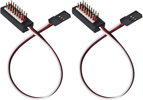 2Park RC JR Style Servo Splitter 1 Male to 2 3 4 5 6 7 8 Female 3 Pin Harness Leads Y Splitter Cable Lead Wire for RC Cars Airplane Drone Receiver Servo ESC Servo Fan Extender Wire (1 To 5) in Kuwait