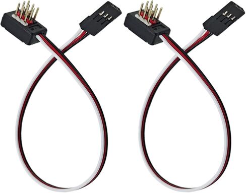 2Park RC JR Style Servo Splitter 1 Male to 2 3 4 5 6 7 8 Female 3 Pin Harness Leads Y Splitter Cable Lead Wire for RC Cars Airplane Drone Receiver Servo ESC Servo Fan Extender Wire (1 To 5) in Kuwait