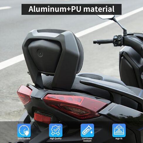 Motorcycle Sissy Bar Detachable Passenger Backrest Compatible with Yamaha XMAX300 X-MAX 300 2023-2024, Quick Release Sissy Bar Backrest in Saudi Arabia
