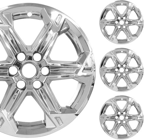 PACRIM 18" Chrome Wheel Skin Set Made for Chevy Blazer 2LT/3LT (2023-2026) | Durable ABS Plastic Cover Hubcap | Fits Directly Over OEM Wheel in Kuwait