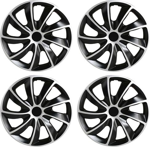 SCITOO 17 Inch Set of Black 4 Wheel Cover Rim 17 Tire & Rim Snap on Hubcap in Kuwait