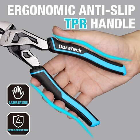 DURATECH 8-Inch Compound Diagonal Cutters, Gen 2 Dual Pivot High-Leverage Design for Effortless Cutting, Heavy-Duty CR-V Steel Side Cutting Pliers for General Purpose in Kuwait
