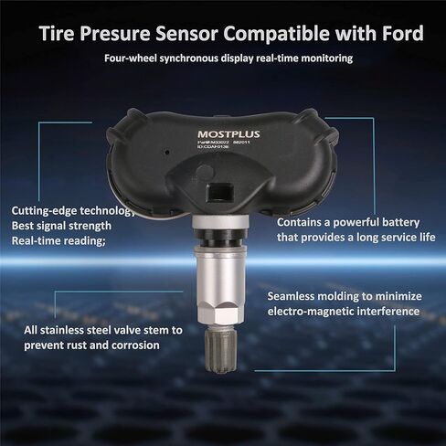 مستشعر MOSTPLUS TPMS، مستشعر مراقبة ضغط الإطارات 315 ميجاهرتز 42753SNAA83 مبرمج مسبقًا متوافق مع 2008-2015 Honda Civic Odyssey Fit Element Insight CRZ 4PCS in Kuwait