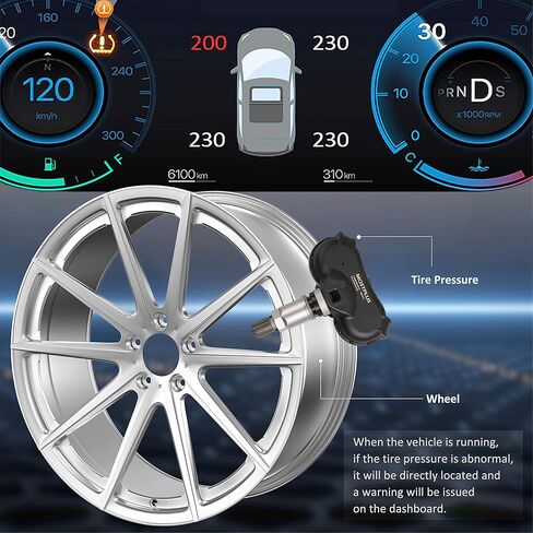 مستشعر MOSTPLUS TPMS، مستشعر مراقبة ضغط الإطارات 315 ميجاهرتز 42753SNAA83 مبرمج مسبقًا متوافق مع 2008-2015 Honda Civic Odyssey Fit Element Insight CRZ 4PCS in Kuwait