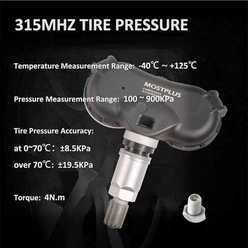 مستشعر MOSTPLUS TPMS، مستشعر مراقبة ضغط الإطارات 315 ميجاهرتز 42753SNAA83 مبرمج مسبقًا متوافق مع 2008-2015 Honda Civic Odyssey Fit Element Insight CRZ 4PCS in Kuwait
