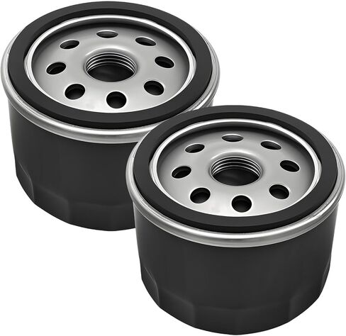 2 Pcs 49065-0721 Oil Filter, Replacement for Kawasaki LA125 LA130 LA135 LA145 LT155 LT160 LX176 D100 D105 D110 D120 D125 D130 D140 D155, Replaces 49065-2057 in Kuwait