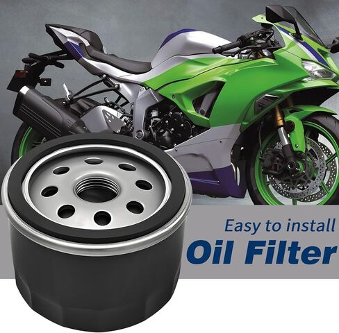 2 Pcs 49065-0721 Oil Filter, Replacement for Kawasaki LA125 LA130 LA135 LA145 LT155 LT160 LX176 D100 D105 D110 D120 D125 D130 D140 D155, Replaces 49065-2057 in Kuwait