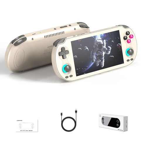 RG Vita Retro Handheld Game Console, Android 12 Portable Gaming Console with 5.46" IPS Touch Screen, 3GB+64GB, Multi-Emulator, Wireless Screen Mirroring, Ideal for Home & Outdoor Entertainment (Black) in Saudi Arabia