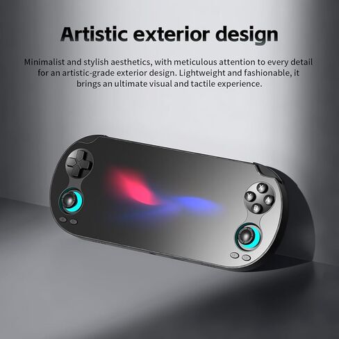RG Vita Retro Handheld Game Console, Android 12 Portable Gaming Console with 5.46" IPS Touch Screen, 3GB+64GB, Multi-Emulator, Wireless Screen Mirroring, Ideal for Home & Outdoor Entertainment (Black) in Saudi Arabia