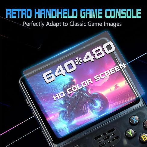 R36S Handheld Game Console Retro Gaming Console Portable Handheld Retro Game Console Preloaded with Built-in Games Handheld Emulator Console (64, GB) in Kuwait